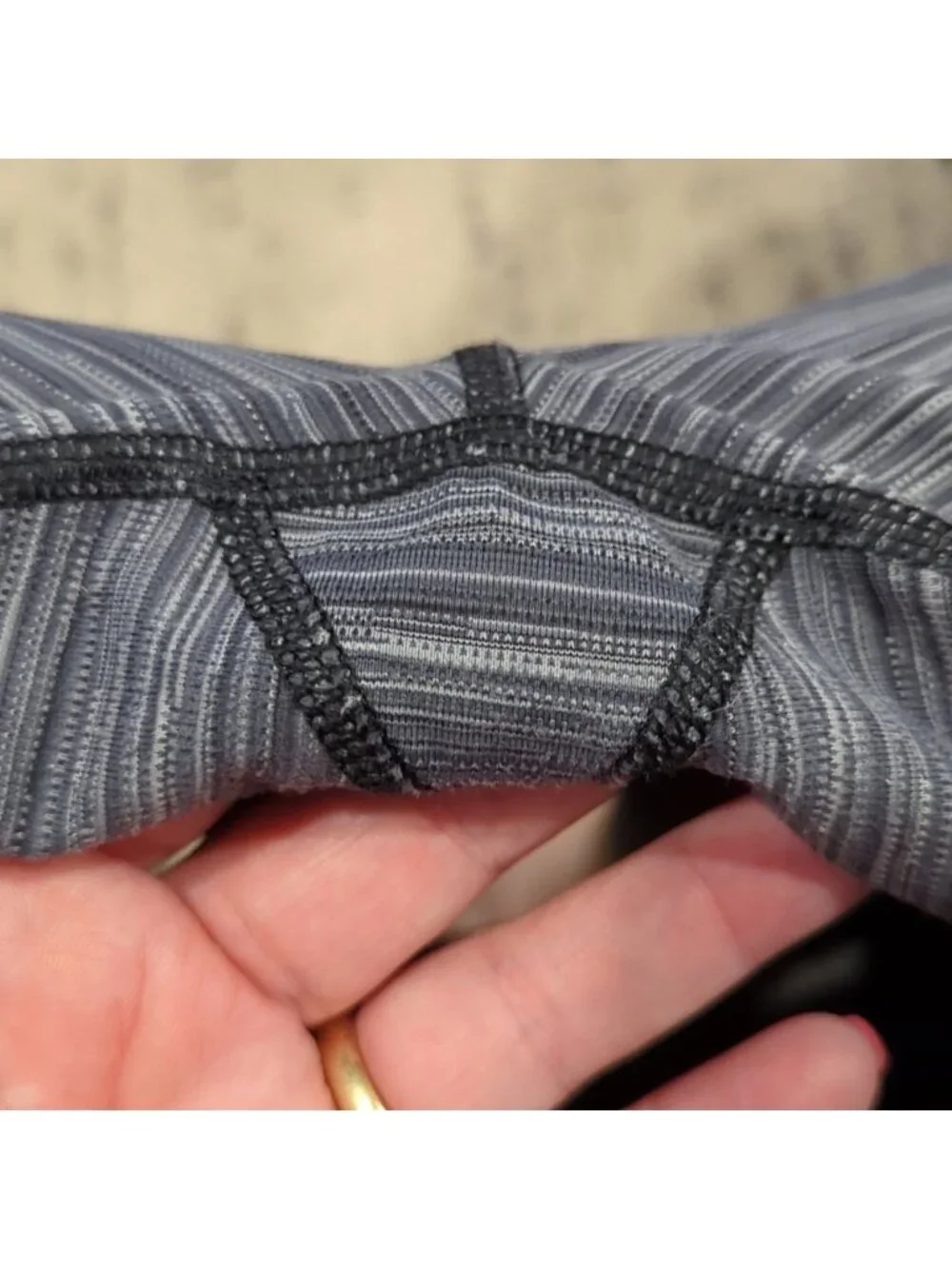 Lululemon High Times Pant *Luxtreme Cyber Stripe Deep Coal Black